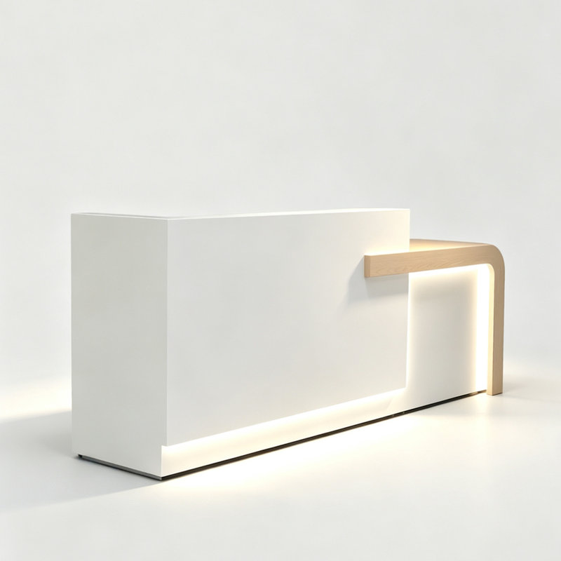 Grand bureau de réception Astar Modern, Blanc
