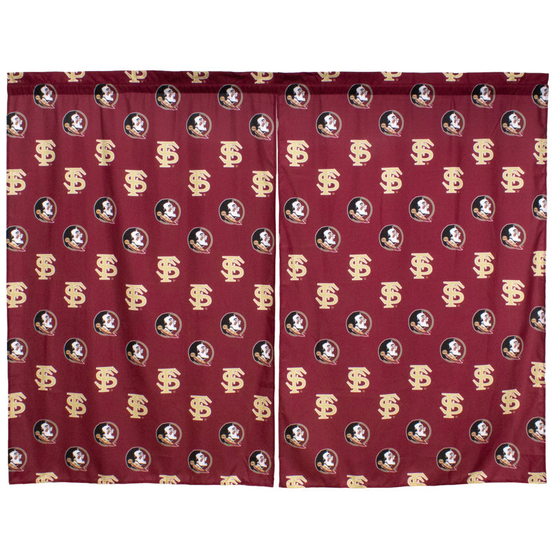 NCAA Semi Sheer Curtain, 42" W x 84" L
