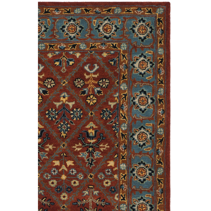 Tapis oriental en laine touffeté à la main Wahcheechee, Rectangle 4 pi x 6 pi