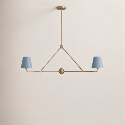 Kinston 2-Light Dimmable Linear Chandelier
