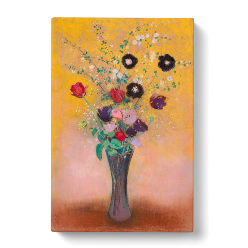 Vase of Flowers Vol.9 by Odilon Redon - Wrapped Canvas, 91cm H x 60cm W x 3cm D