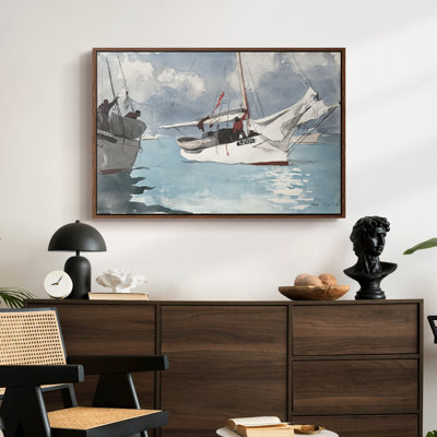 Fishing Boats, Key West, 1903-Winslow Homer-Framed Gallery Wrapped Canvas