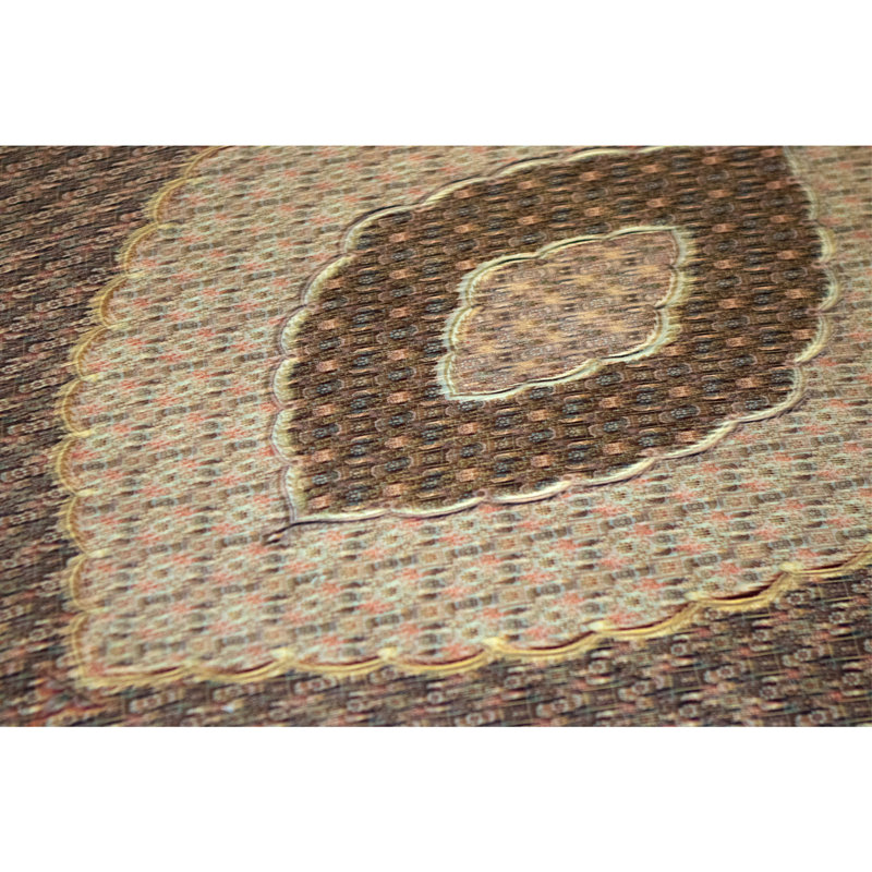 Tapis rectangulaire en laine noué à la main