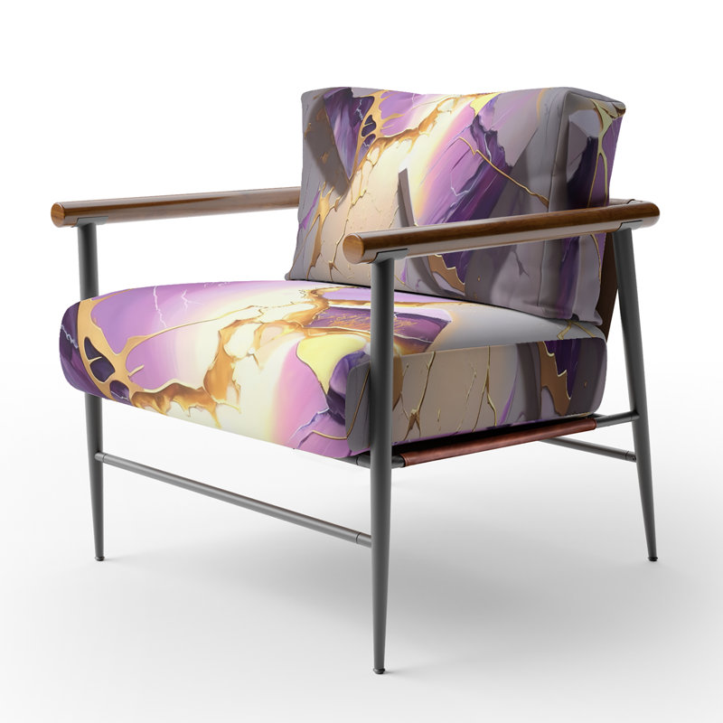 Fauteuil d'appoint Crofford, Noir, noir, noir, noir