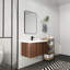 Meuble-lavabo moderne avec lavabo et porte à fermeture en douceur, conception ergonomique pour un matin agréable