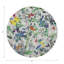 Garden Fantasia Vegan Leather Round Coasters