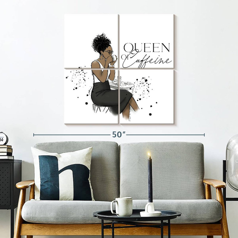 Ketti Queen Caffeine, 32" H x 32" W