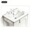 Meuble-lavabo de salle de bain avec tablette de porte, rangement latéral ouvert-1051194803