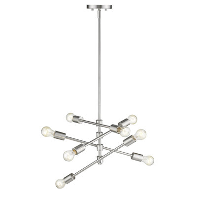 Lustre linéaire spoutnik moderne à 8 lumières Bella Vista