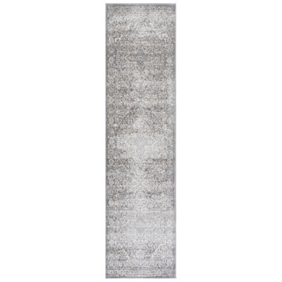 Oriental Light Gray/Ivory Area Rug