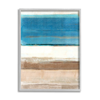 " Blue & Tan Abstraction "