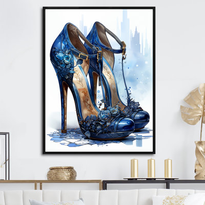 " Fashion Blue High Heels I "