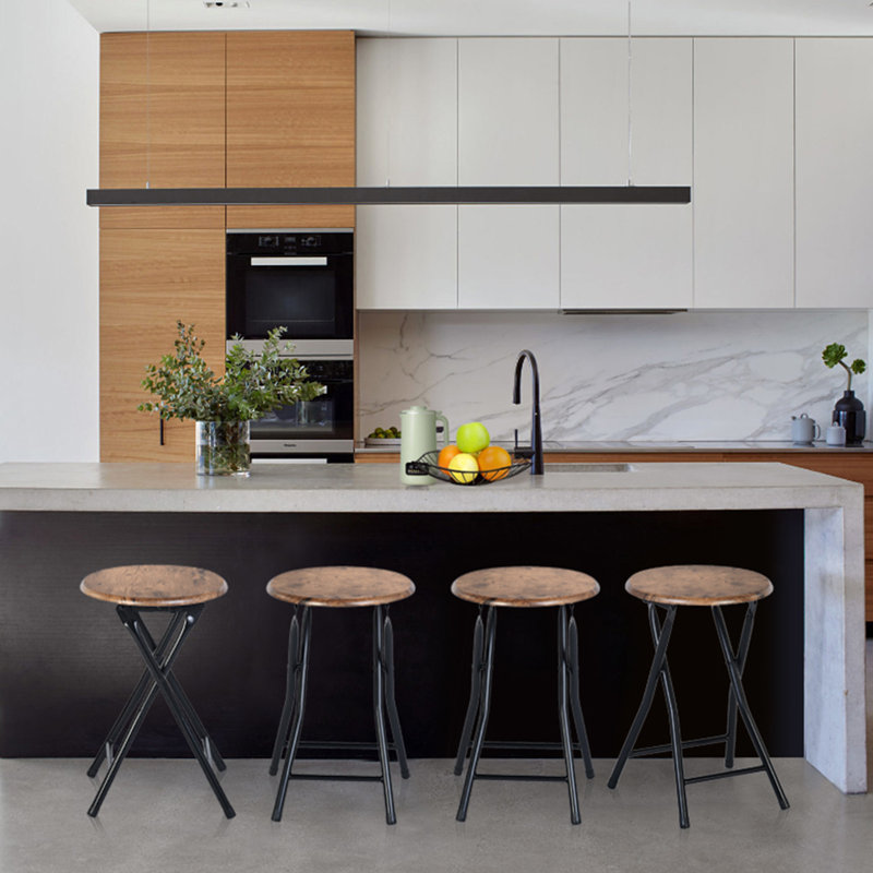 Alipio Counter Stool with Metal Frame