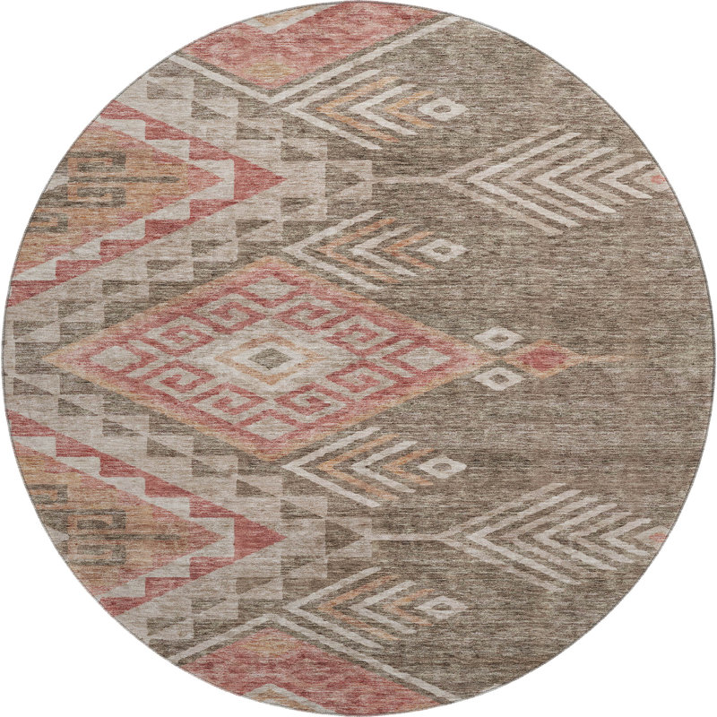 Tapis de qualité supérieure lavable à la machine Wayne AMF1091, Rond 8 pi