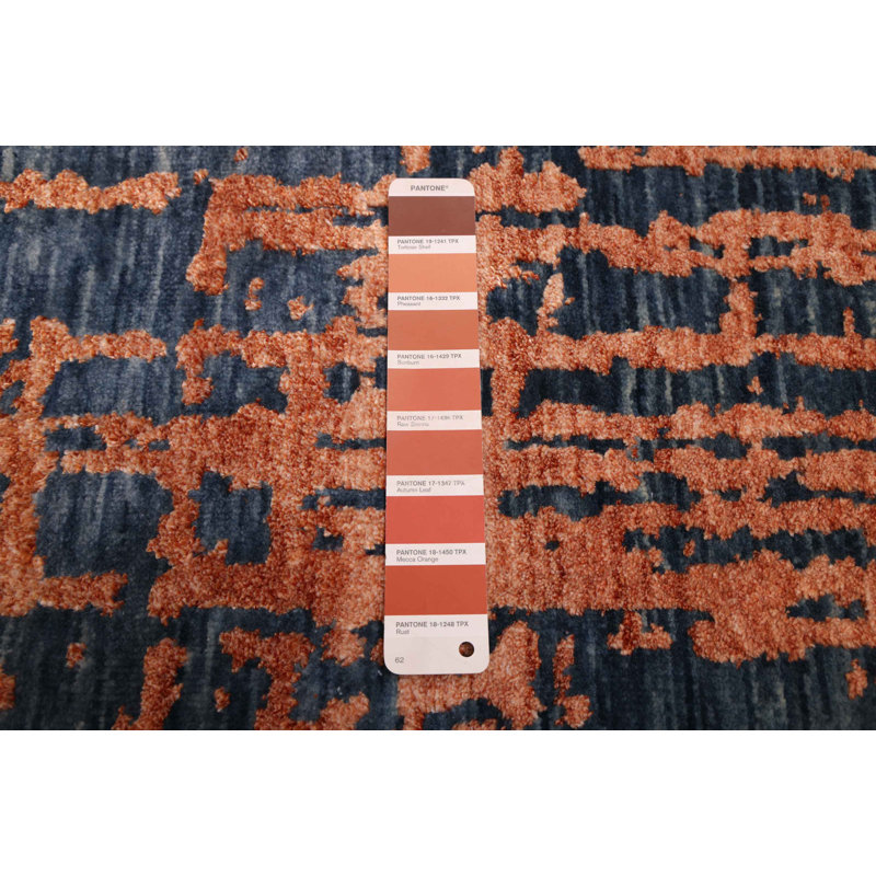 Tapis bleu en cuivre Legacy 2 pi 6 po x 12 pi 3 po