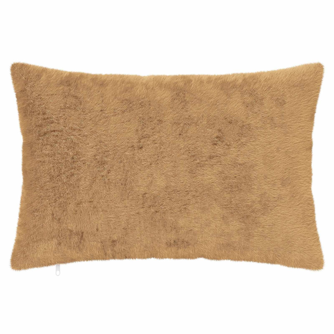 Vidaxl Cushion Cover 6 Pcs Heerlen Taupe 40 X 60 Cm Faux Rabbit Fur, Brown - Image 2