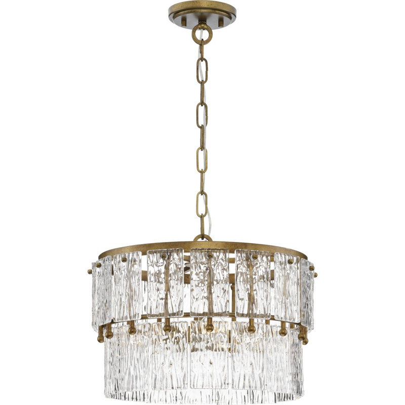 Chevall 3 - Light Drum Pendant, Gold Ombre