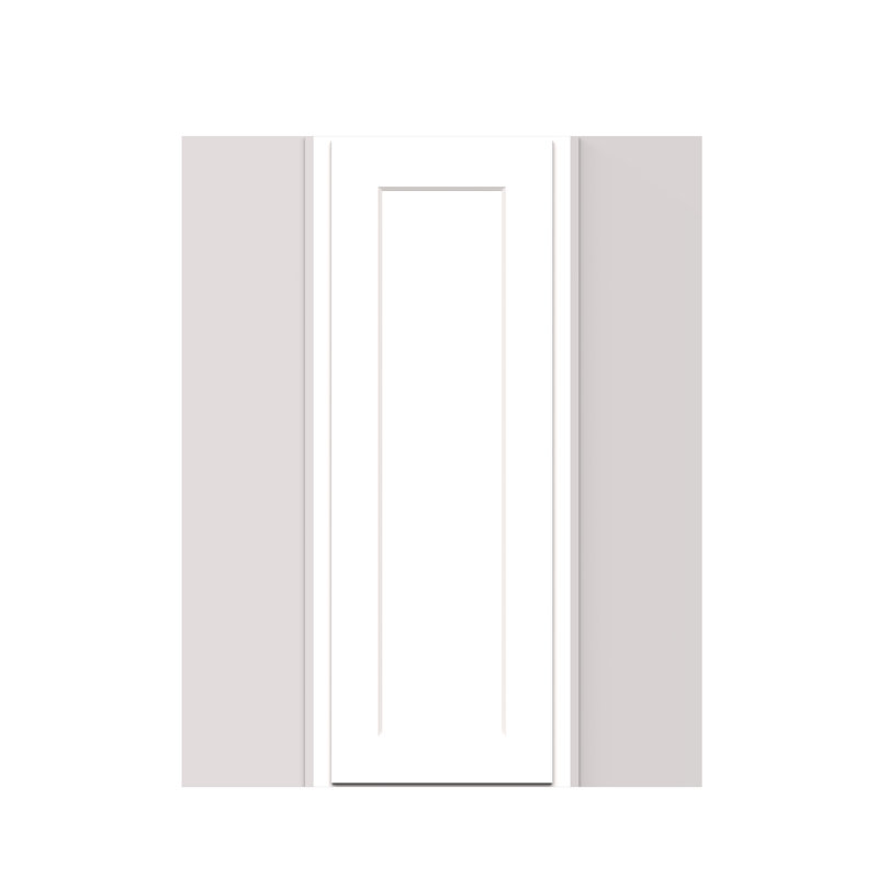 Armoire murale de coin diagonale de cuisine blanche Shaker de l 39 po x P 42 po x P 12 po de Casainc (poignées non incluses)
