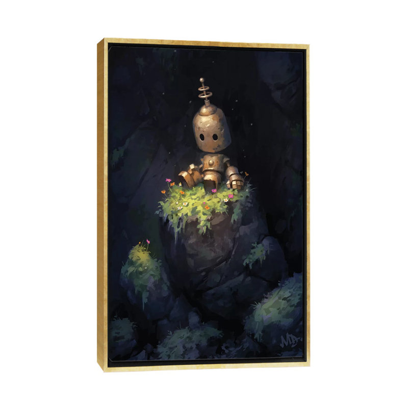 Art sur toile Secret Garden, H 60 po x l 40po x P 1,5 po, Toile encadrée d'or