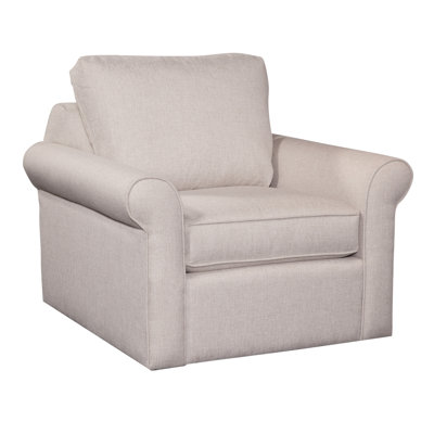 Park Lane Upholstered Swivel Armchair