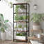 HOMCOM Industrial Bookshelf, Freestanding Bookcase-1345489804