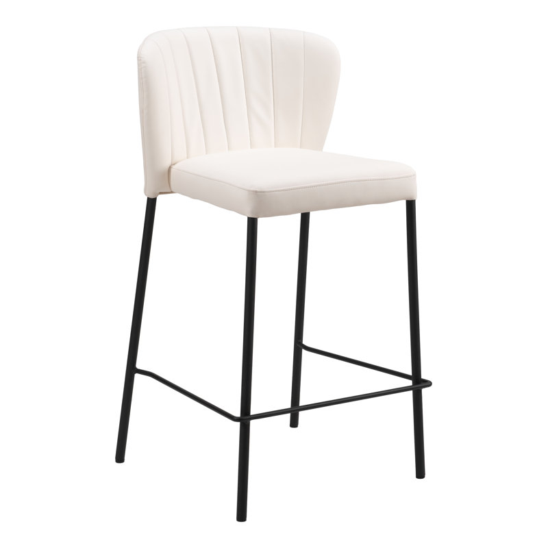 Tabouret Linz, Tabouret de comptoir (siège d'une hauteur de 25,8, Beige
