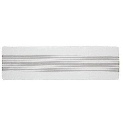 Antique White Stripe Coral Indoor/Outdoor Runner 12X36
