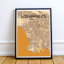 « los angeles city map », reproduction d’impression sur affiche-31736122