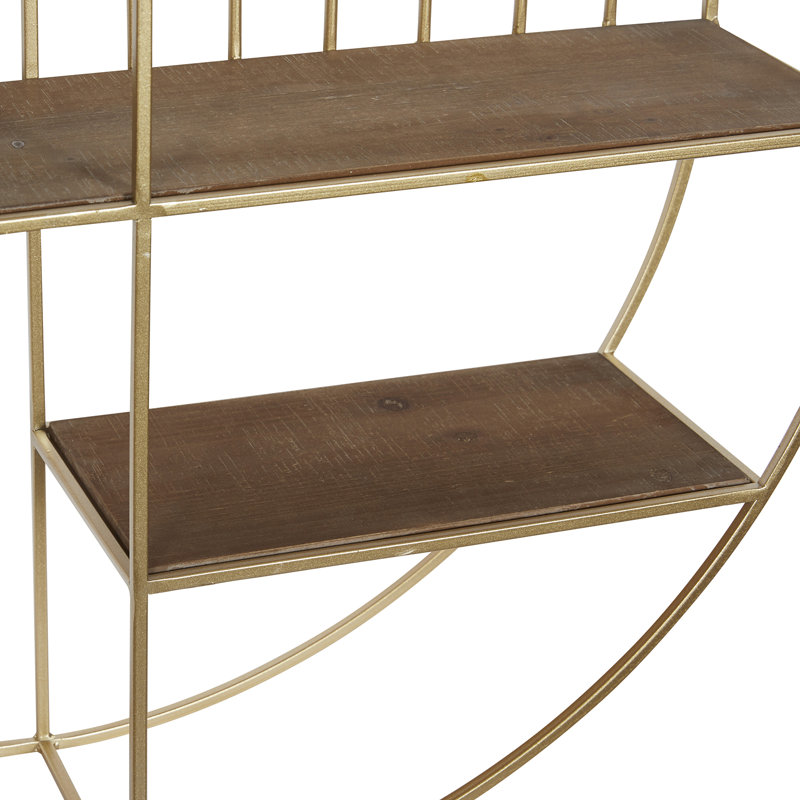 Mccraw 3 Piece Circle Metal Floating Shelf