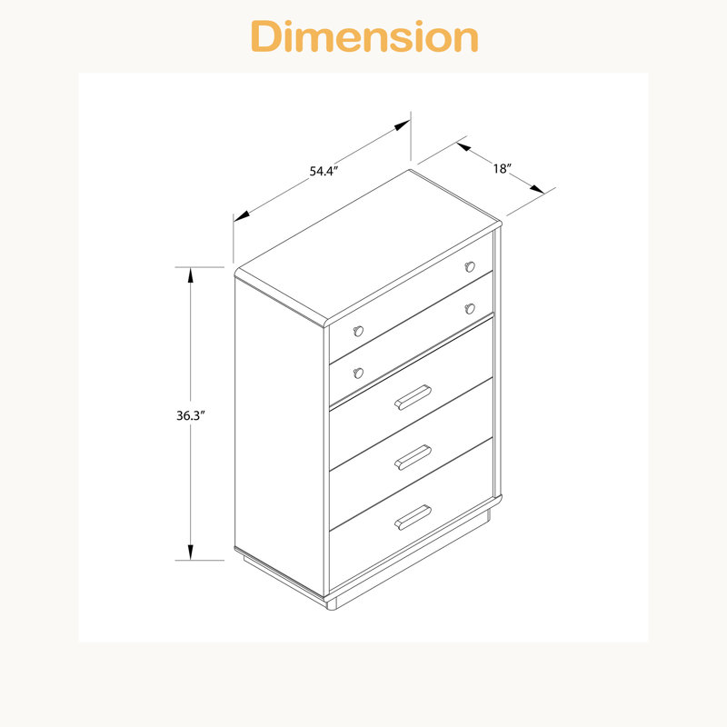 Commode 5 tiroirs