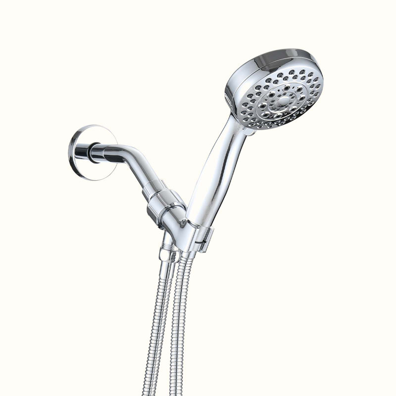 5 Mode Adjustable Settings Handheld Shower Head with Hose High Pressure Shower Heads, Chrome