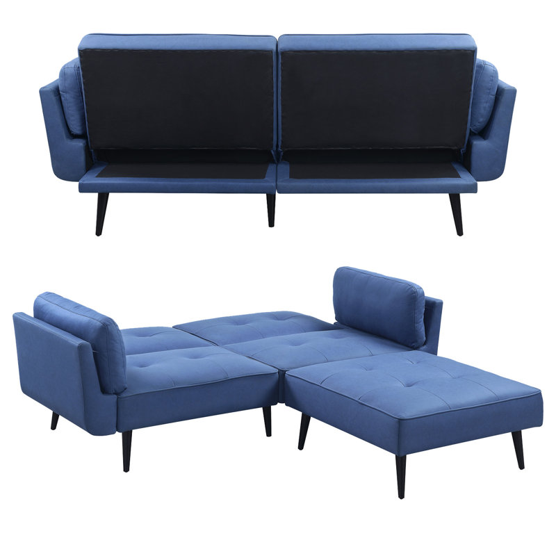 Albana 81'' Upholstered Tufted Convertible Sofa