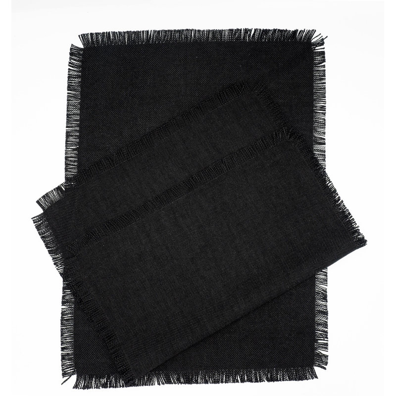 Polyester Rectangle Placemat, Black