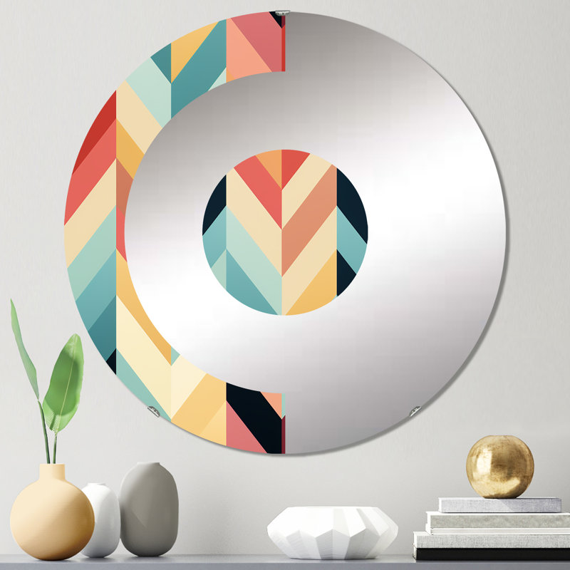 Miroir mural Tribal Fusion, 23,6 po x 23,6 po