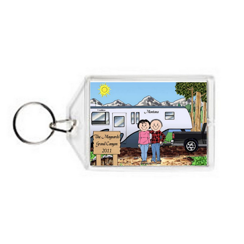Porte-clés en acrylique personnalisé