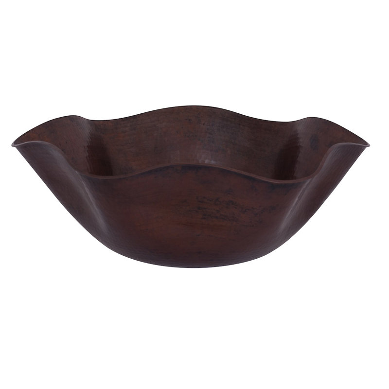 Novatto 16'' Copper Specialty Bathroom Sink, Antique