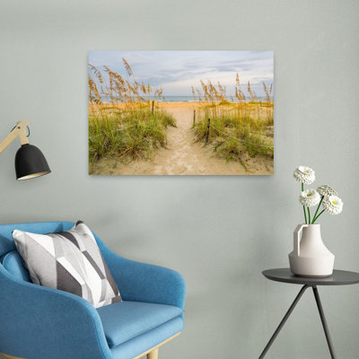 «Sea Oats On Beach», Saint Augustine Beach, Floride, plage contemporaine, art mural