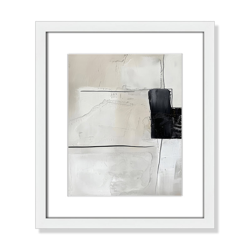 «Neutral Balance I Print» par Lazar Studio, Blanc satiné, Matted Print, L 13 po x H 15 po