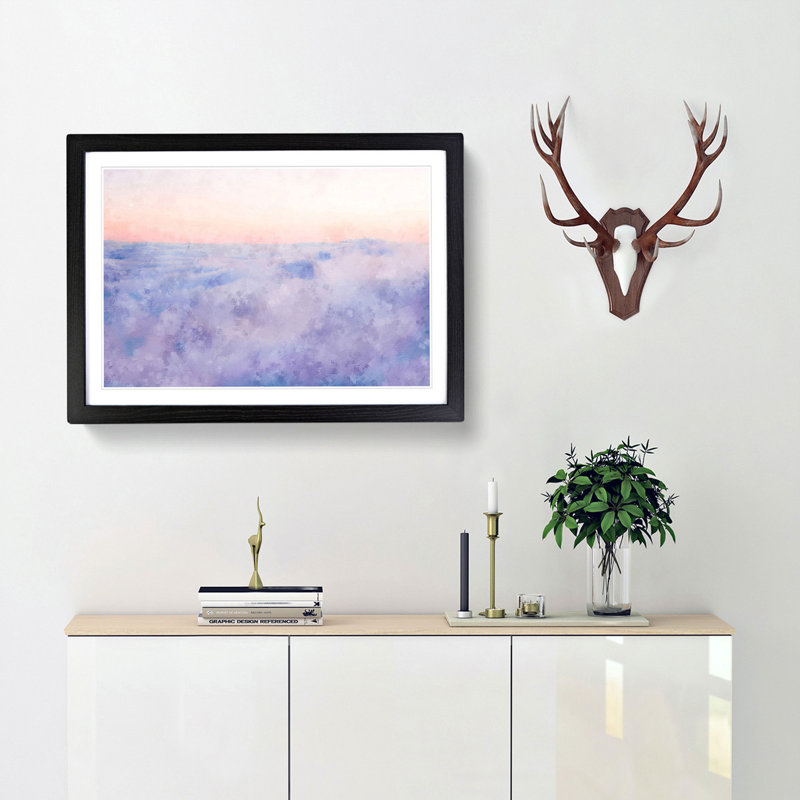 Upon the Clouds - Framed Print, Black Framed, 45cm H x 63cm W x 2cm D
