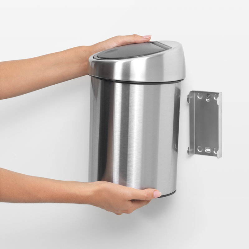 Brabantia 3 Litre Touch Bin, Silver