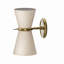 Gable Sconce (Antique Natural Brass with Oyster Shade)