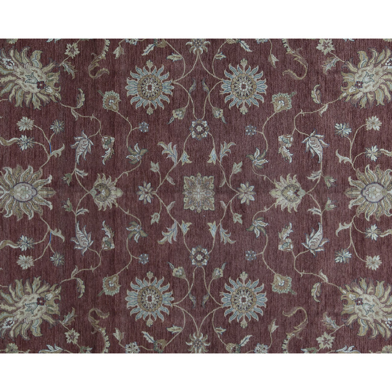 Tapis ivoire noué à la main de haute qualité