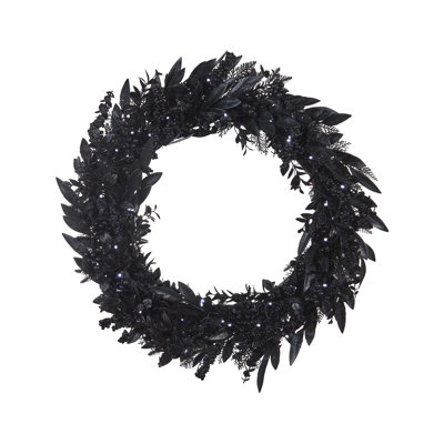 Faux Lighted 76.2cm Wreath