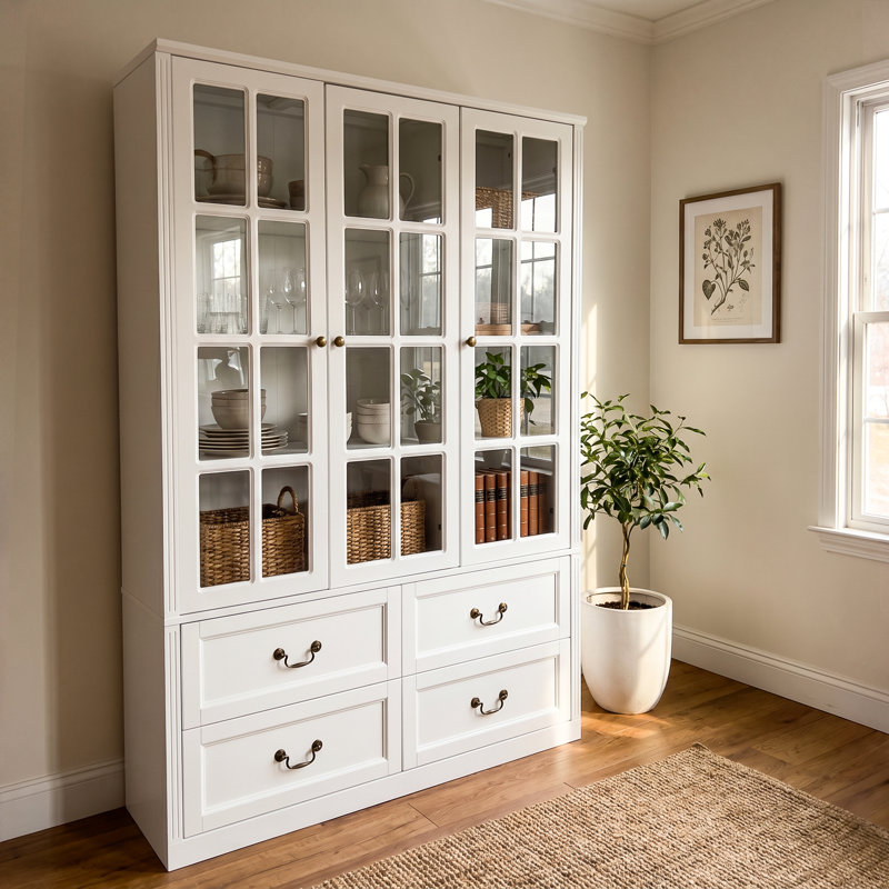 Asar Dining Cabinet, White