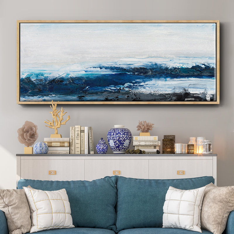 Mysterious Sea I- Framed Canvas