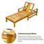 Chaise longue d'extérieur en bois avec dossier réglable-559823643