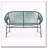 OUTDOOR PATIO WICKER LOVE SEAT-799755629