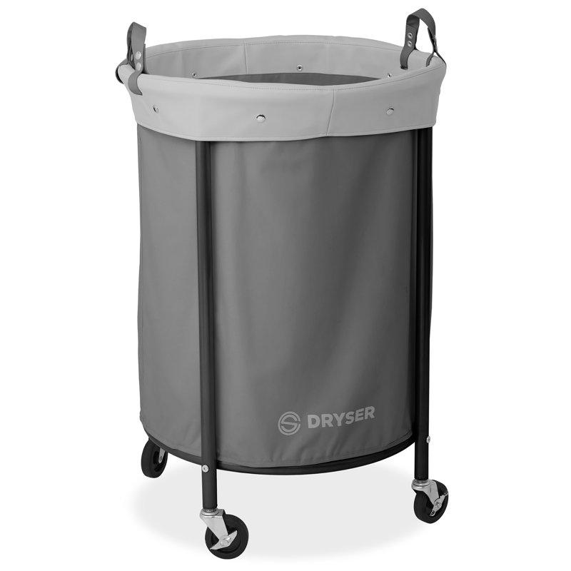 Canvas Laundry Hamper, Gray