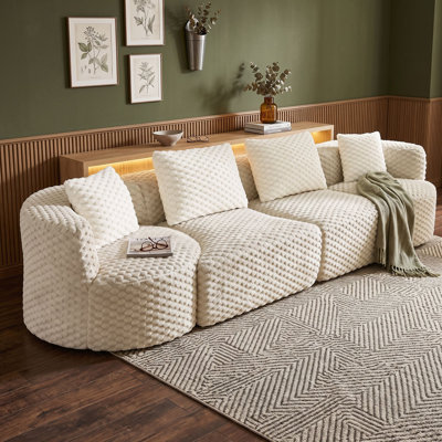 Canapé modulaire rembourré modulaire, canapé à assise profonde avec emballage sous vide comprimé, sièges de salon à combinaison libre