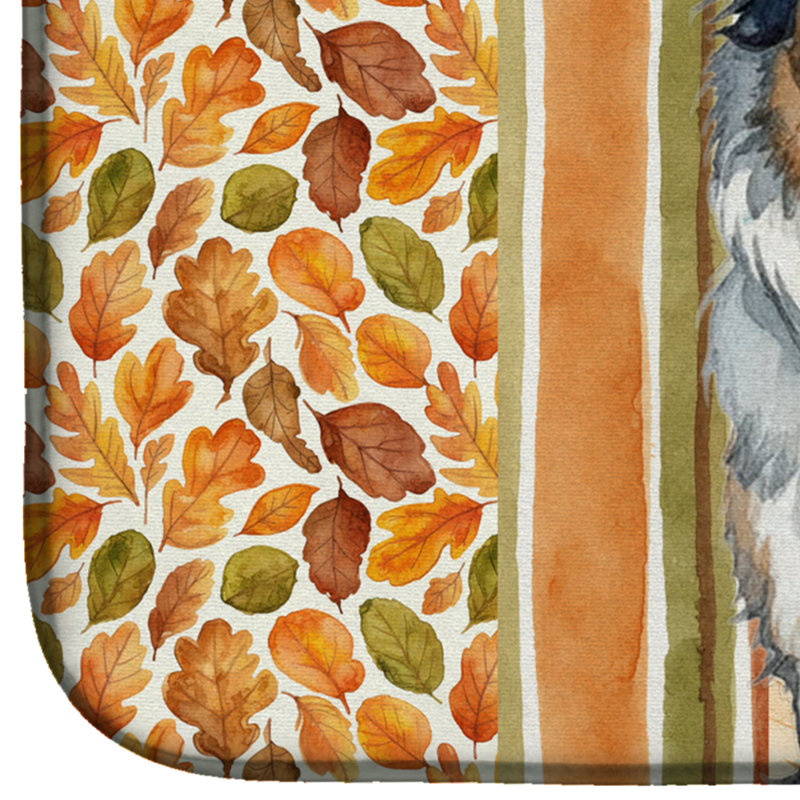 Tapis de séchage d'automne Border Collie